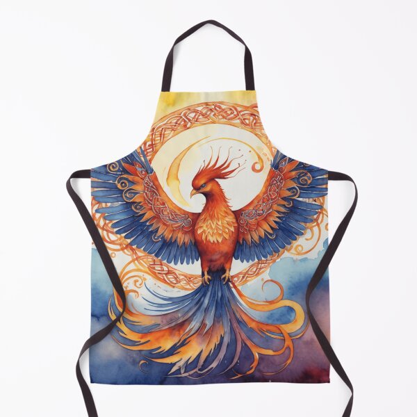 Item preview, Fiery Phoenix Celtic Watercolor designed and sold by WaterBirdArt.