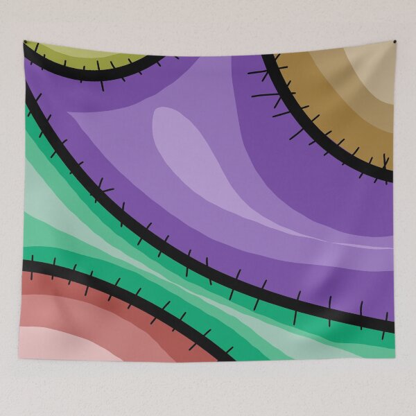 Item preview, Vivid Centipede Stitch Pattern Design designed and sold by ThawanTarnnoy.