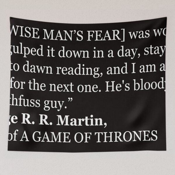 Item preview, Patrick Rothfuss quote designed and sold by Wimereux.