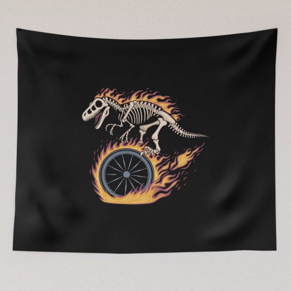 Item preview, burning dinosaur on wheels, highway burning designed and sold by ATOTI.