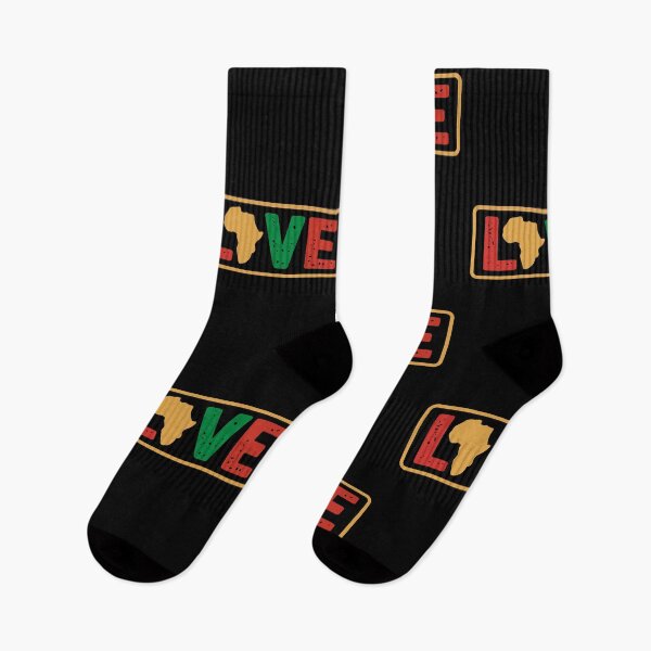 Item preview, LOVE - Afro Color With African Map - Black History Month  designed and sold by Smix Pixels.