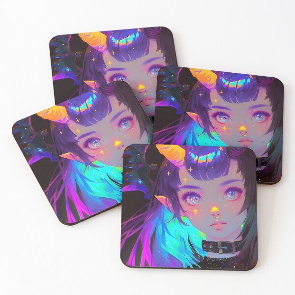 Item preview, Dark Elf Septum Piercing Anime Girl designed and sold by bubblegoth.