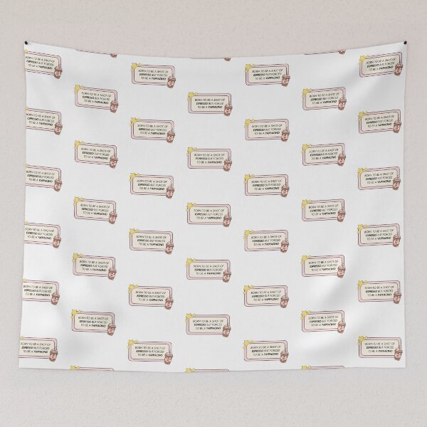 Item preview, Born to Be a Shot of Espresso but Forced to Be a Yappacino - Rectangle designed and sold by ZaibsDesigns.
