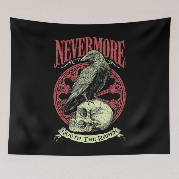 Item preview, Nevermore Quoth The Raven Gothic Edgar Allan Poe Quote designed and sold by GrandeDuc.
