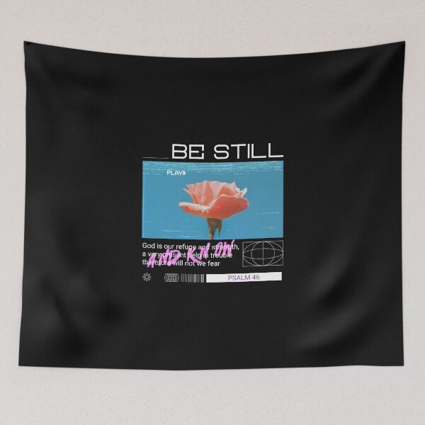 Item preview, Be Still and Know Christian Women's gift Psalm 46:10 flowers designed and sold by tshirtart2024.