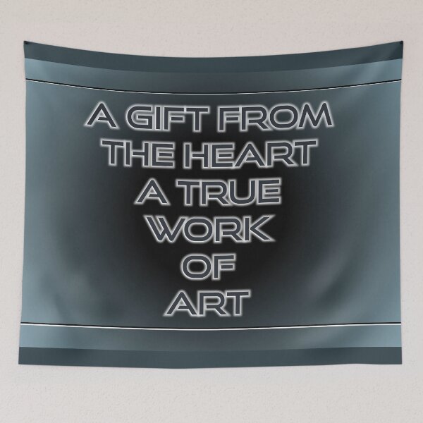 Item preview, Gift from the Heart . Typographical Design . Earthy Aqua . #2 designed and sold by Artistic63.