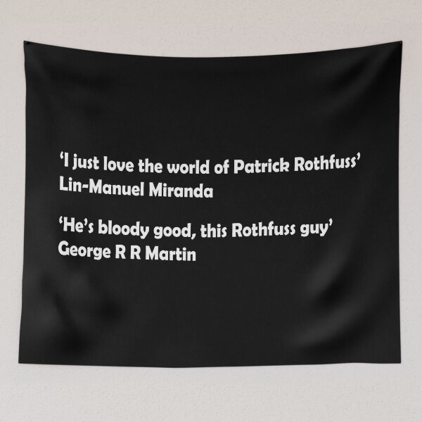 Item preview, Patrick Rothfuss review quotes designed and sold by Wimereux.