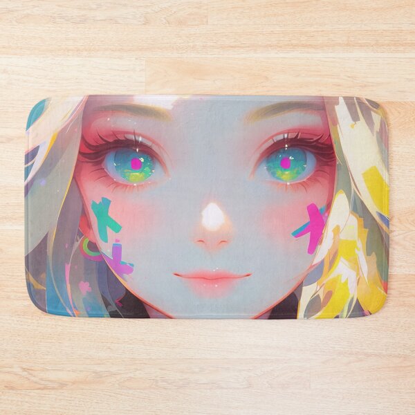 Item preview, Rainbow Pastel Paint Splatter Anime Girl designed and sold by bubblegoth.