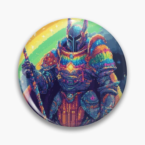 Item preview, Rainbow Knight Pixel Art designed and sold by Kaos-Bit.