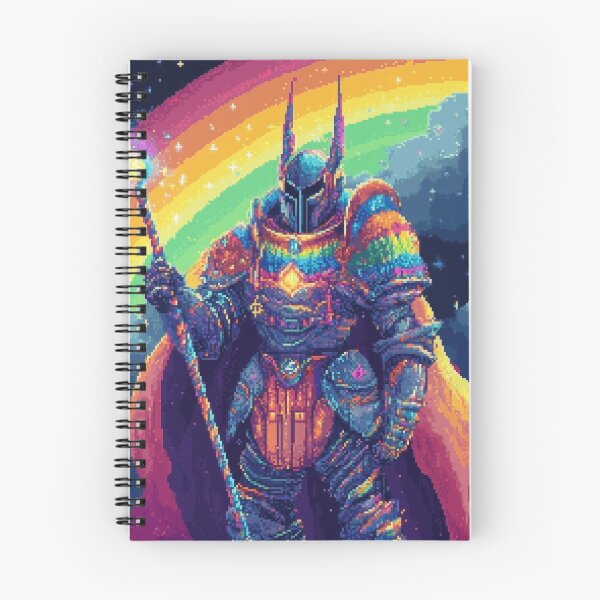 Item preview, Rainbow Knight Pixel Art designed and sold by Kaos-Bit.