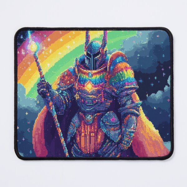 Item preview, Rainbow Knight Pixel Art designed and sold by Kaos-Bit.