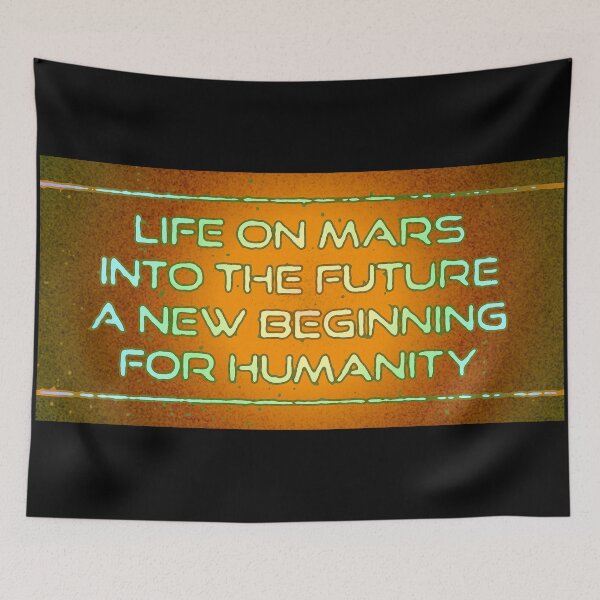 Item preview, Life on Mars . A New Beginning . Typographical Design . #8 designed and sold by Artistic63.