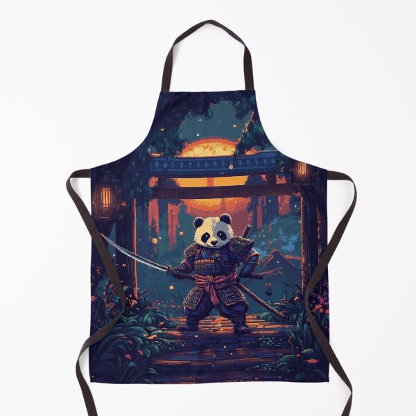 Item preview, Panda Samurai Pixel Art designed and sold by Kaos-Bit.