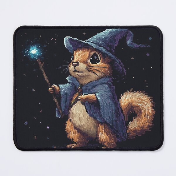 Item preview, Squirrel Wizard Pixel Art designed and sold by Kaos-Bit.