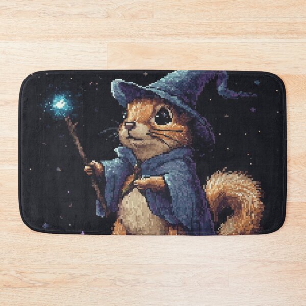Item preview, Squirrel Wizard Pixel Art designed and sold by Kaos-Bit.
