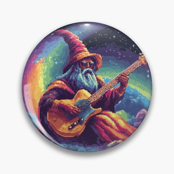 Item preview, Wizard Playing Guitar designed and sold by Kaos-Bit.