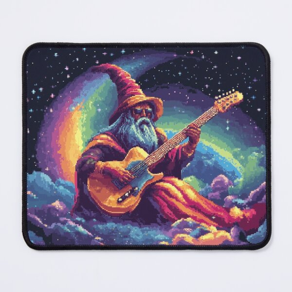 Item preview, Wizard Playing Guitar designed and sold by Kaos-Bit.