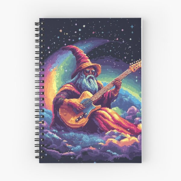 Item preview, Wizard Playing Guitar designed and sold by Kaos-Bit.