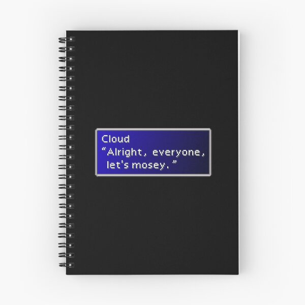 Item preview, Let's Mosey - Cloud Strife Dialogue Box designed and sold by MogsterMemes.