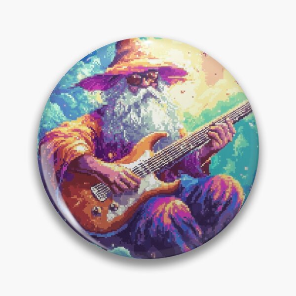 Item preview, Rainbow Wizard Playing Guitar designed and sold by Kaos-Bit.