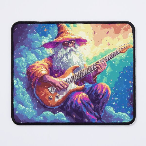 Item preview, Rainbow Wizard Playing Guitar designed and sold by Kaos-Bit.