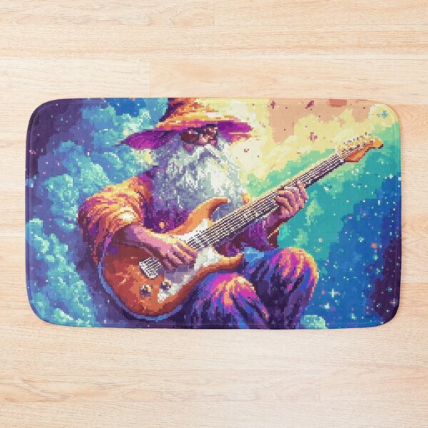 Item preview, Rainbow Wizard Playing Guitar designed and sold by Kaos-Bit.