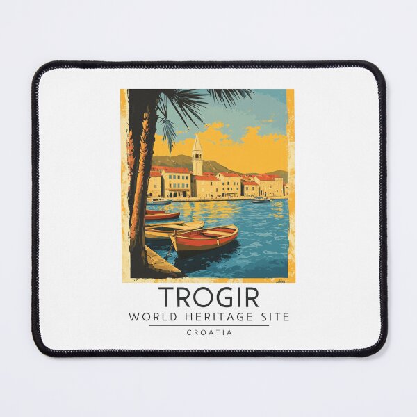 Item preview, A Vintage Travel Poster of Trogir - Croatia designed and sold by GoodOldVintage.