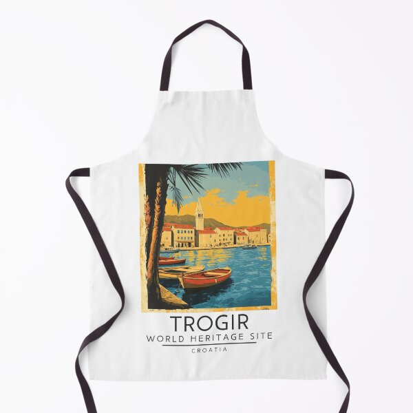 Item preview, A Vintage Travel Poster of Trogir - Croatia designed and sold by GoodOldVintage.
