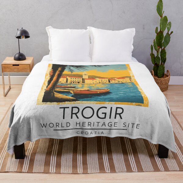 Item preview, A Vintage Travel Poster of Trogir - Croatia designed and sold by GoodOldVintage.