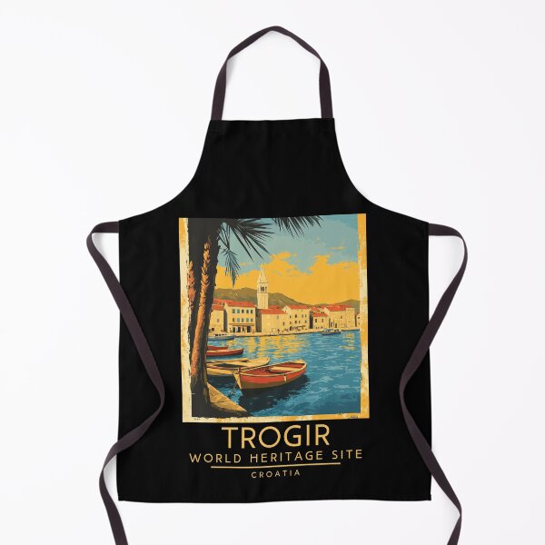 Item preview, A Vintage Travel Poster of Trogir - Croatia designed and sold by GoodOldVintage.