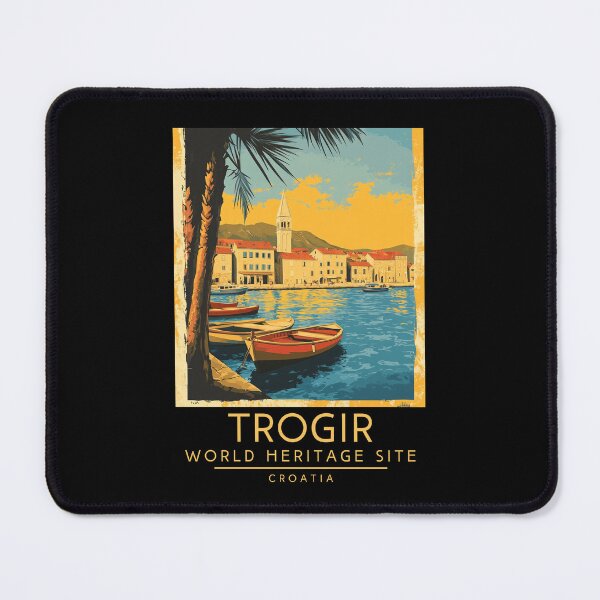 Item preview, A Vintage Travel Poster of Trogir - Croatia designed and sold by GoodOldVintage.