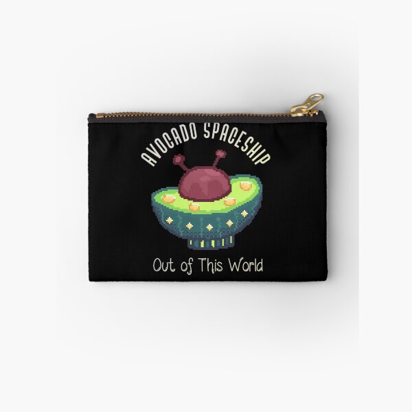 Item preview, Avocado spaceship pixel art designed and sold by ZerpaGiovanna.