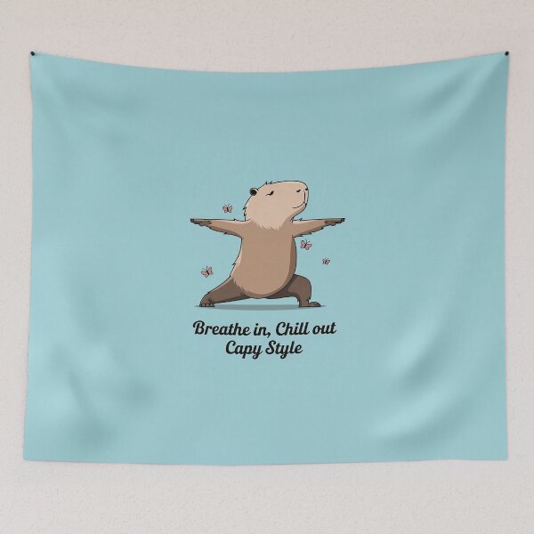 Item preview, Breathe in Chill out Capy Style designed and sold by Situstshirts.
