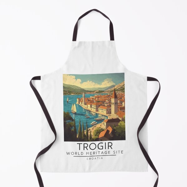 Item preview, A Vintage Travel Poster of Trogir - Croatia designed and sold by GoodOldVintage.