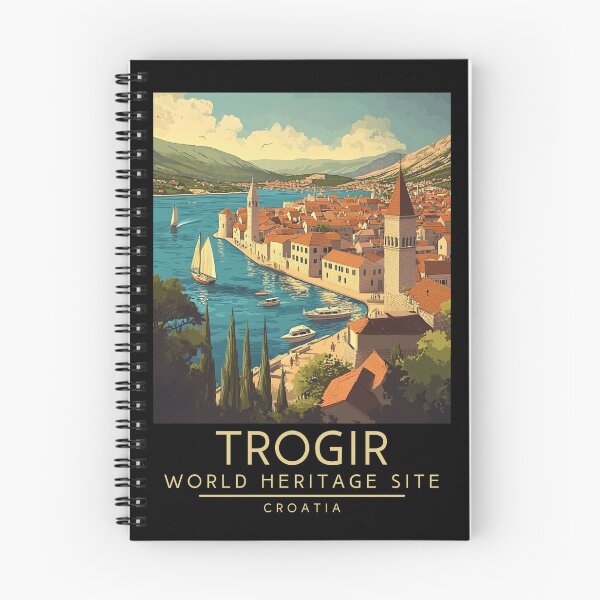 Item preview, A Vintage Travel Poster of Trogir - Croatia  designed and sold by GoodOldVintage.