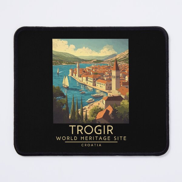 Item preview, A Vintage Travel Poster of Trogir - Croatia designed and sold by GoodOldVintage.