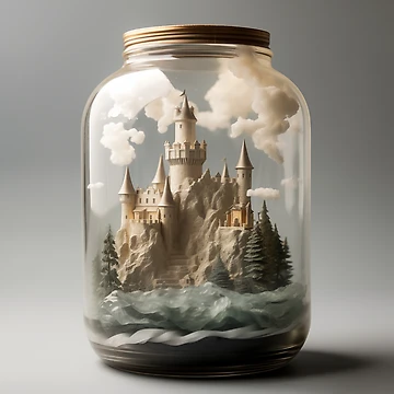 Artwork thumbnail, Castle In A Jar by Rtymer