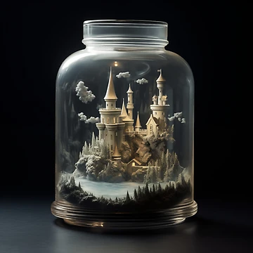 Artwork thumbnail, Castle In A Jar by Rtymer