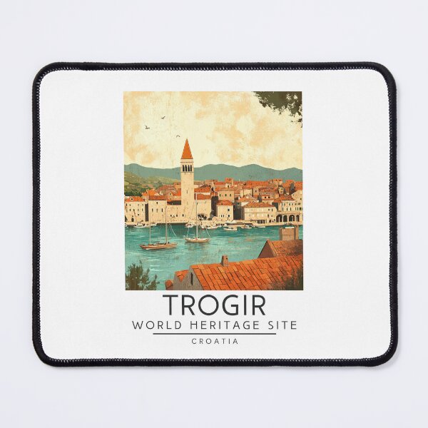 Item preview, A Vintage Travel Poster of Trogir - Croatia designed and sold by GoodOldVintage.
