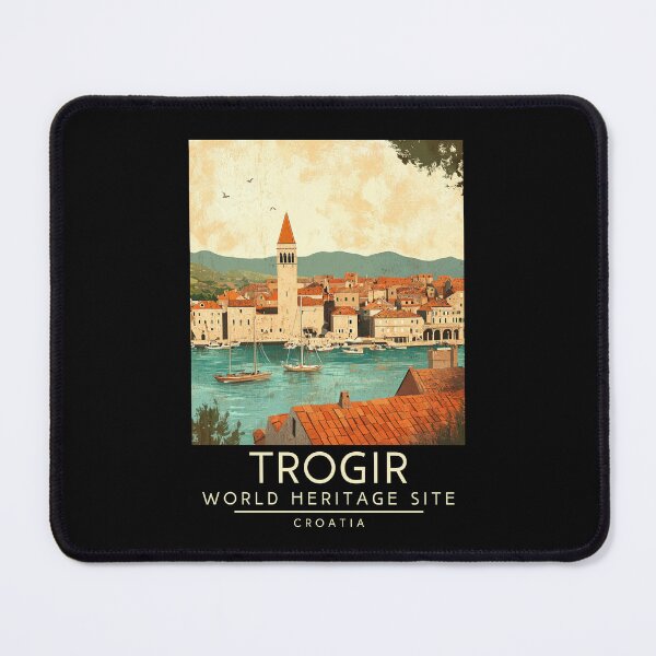 Item preview, A Vintage Travel Poster of Trogir - Croatia designed and sold by GoodOldVintage.