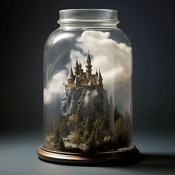 Artwork thumbnail, Castle In A Jar by Rtymer