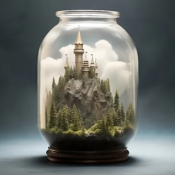 Artwork thumbnail, Castle In A Jar by Rtymer