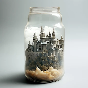 Artwork thumbnail, Castle In A Jar by Rtymer