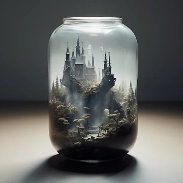 Artwork thumbnail, Castle In A Jar by Rtymer