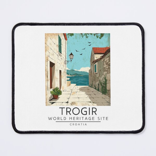 Item preview, A Vintage Travel Poster of Trogir - Croatia designed and sold by GoodOldVintage.