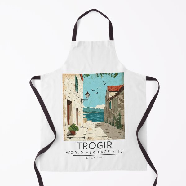 Item preview, A Vintage Travel Poster of Trogir - Croatia designed and sold by GoodOldVintage.