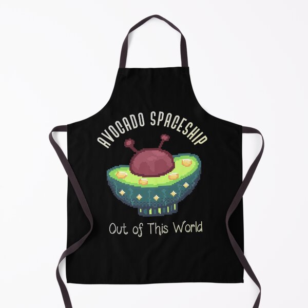 Item preview, Avocado spaceship pixel art designed and sold by ZerpaGiovanna.