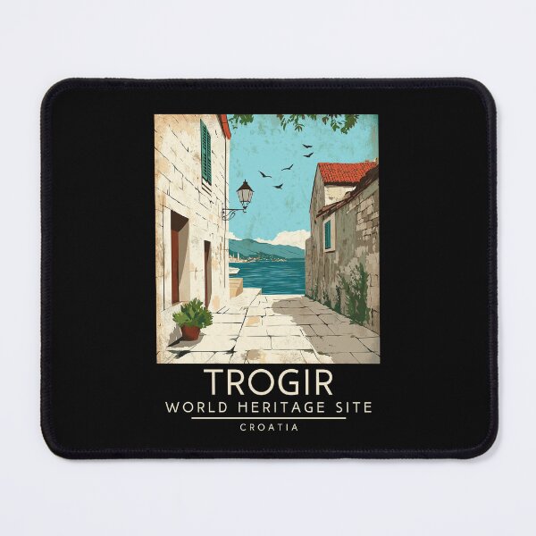 Item preview, A Vintage Travel Poster of Trogir - Croatia designed and sold by GoodOldVintage.