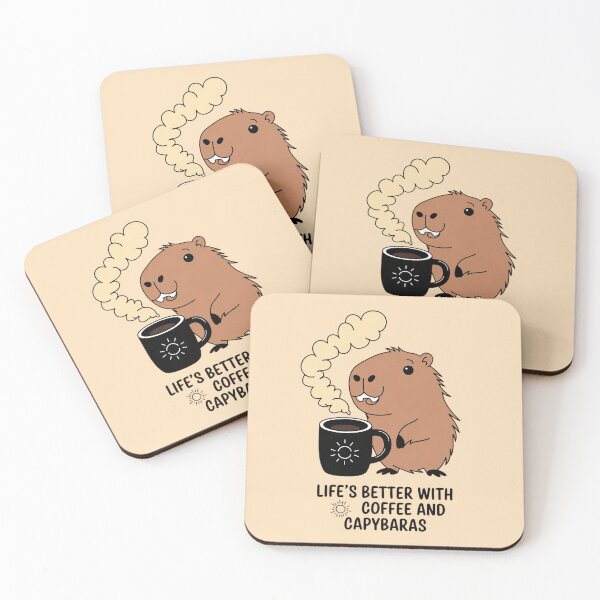 Item preview, Life's Better With Coffee And Capybaras designed and sold by Situstshirts.