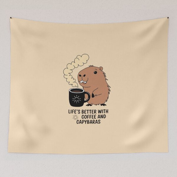 Item preview, Life's Better With Coffee And Capybaras designed and sold by Situstshirts.